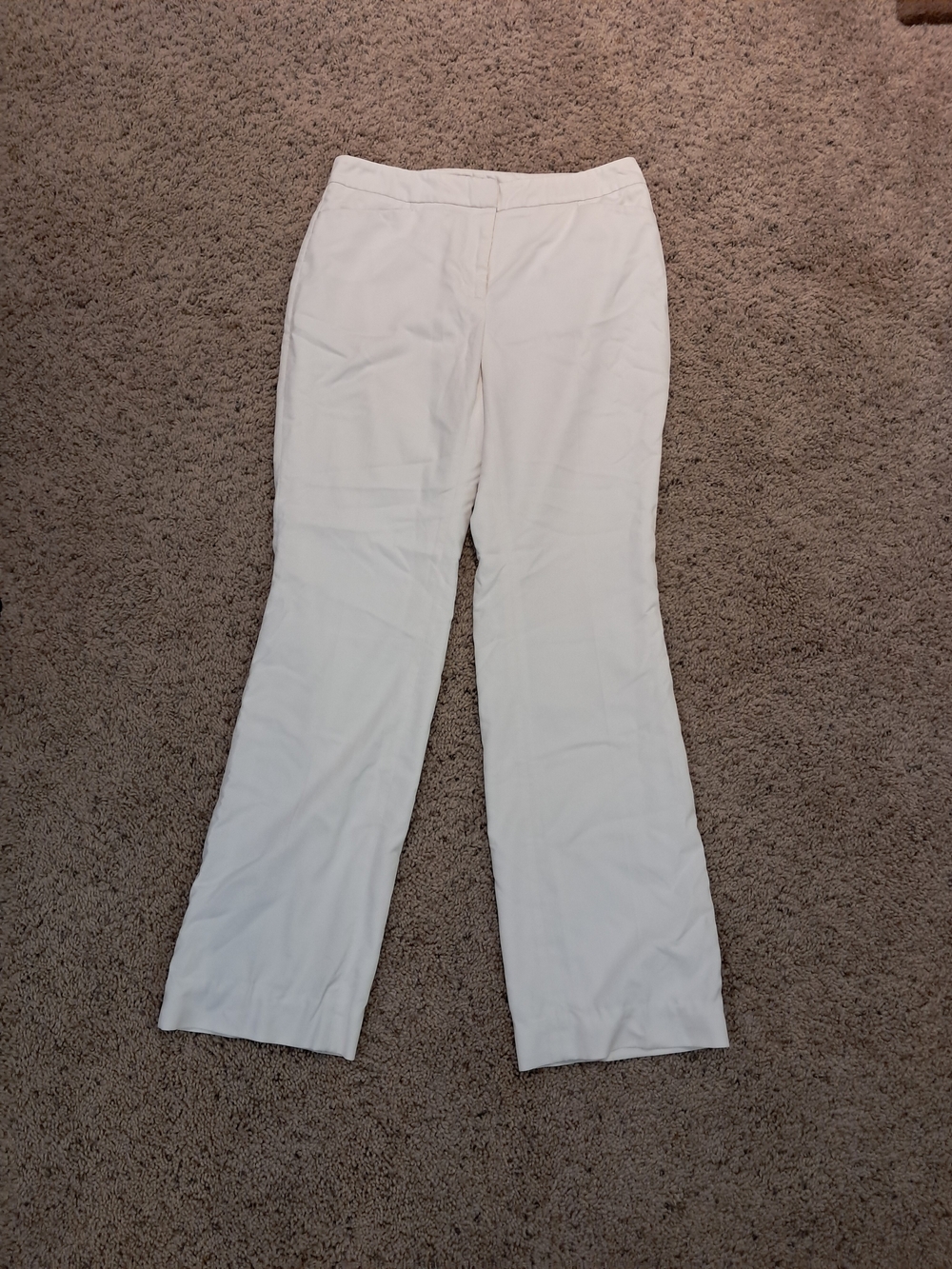 White House Black Market Women's White Tailored Trousers